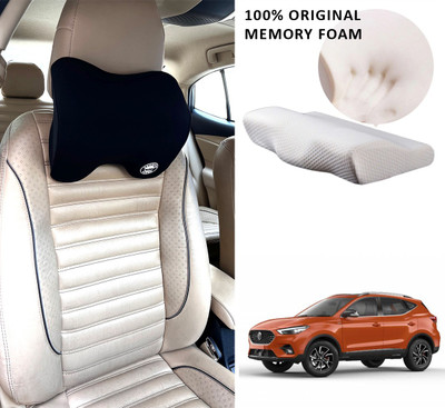 Oshotto Black Memory Foam Car Pillow Cushion for MG(Rectangular)