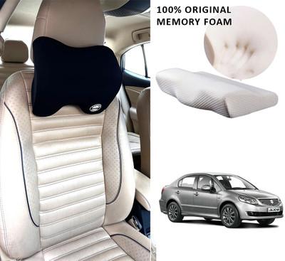 Oshotto Black Memory Foam Car Pillow Cushion for Maruti Suzuki(Rectangular, Pack of 1)