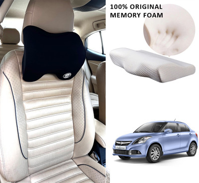 Oshotto Black Memory Foam Car Pillow Cushion for Maruti Suzuki(Rectangular)