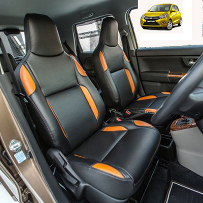 AutoSafe Leather Car Seat Cover For Maruti Celerio(Fixed Head Rest, Mono Back Seat, 5 Seater)