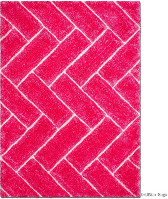 ATM Pink Polyester Carpet(3 ft,  X 5 ft, Rectangle)