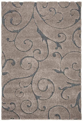 Acarpet Silver Polyester Carpet(5 ft,  X 5 ft, Square)