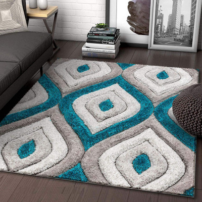 AyanCarpets Multicolor Polyester Carpet(3 ft,  X 5 ft, Rectangle)