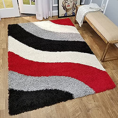 AyanCarpets Multicolor Polyester Carpet(4 ft,  X 6 ft, Rectangle)