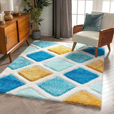 Acarpet Multicolor Polyester Carpet(3 ft,  X 5 ft, Rectangle)