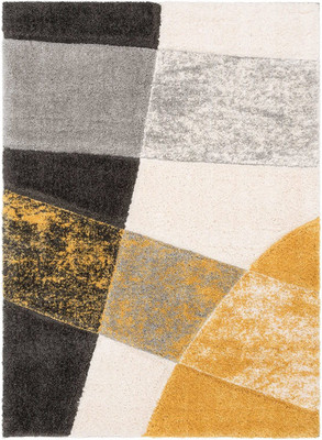 Acarpet Silver Polyester Carpet(4 ft,  X 6 ft, Rectangle)