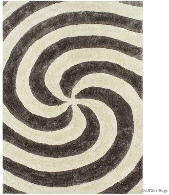 Acarpet Brown Polyester Carpet(5 ft,  X 7 ft, Rectangle)