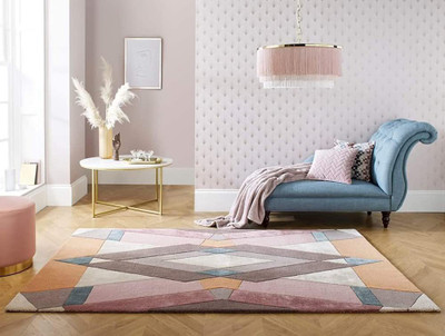 RM Handloom Multicolor Polyester Carpet(4 ft,  X 2 ft, Rectangle)