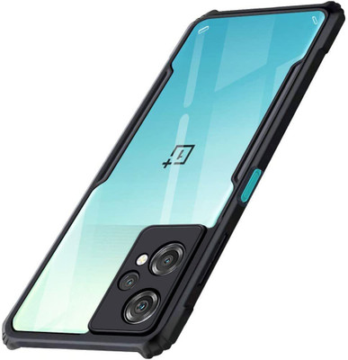 O2MG Back Cover for Realme 9 Pro, OnePlus Nord CE 2 Lite 5G(Black, Transparent, Shock Proof, Silicon, Pack of: 1)