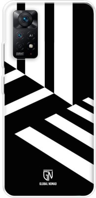 GLOBAL NOMAD Back Cover for Redmi Note 11 Pro 5G(Black, White, Grip Case, Silicon, Pack of: 1)