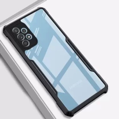Mobile Case Cover Bumper Case for Samsung Galaxy A72 5G(Transparent, Black, Camera Bump Protector, Silicon, Pack of: 1)