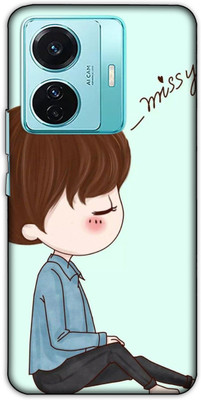 iprinto Back Cover for Vivo T1 Pro 5G, V2151, IQOO Z6 Pro 5G, I2126 Miss You Back Cover(Blue, Dual Protection, Silicon, Pack of: 1)