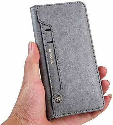 Clickcase Flip Cover for Oneplus 10 Pro 5G(Grey, Cases with Holder)