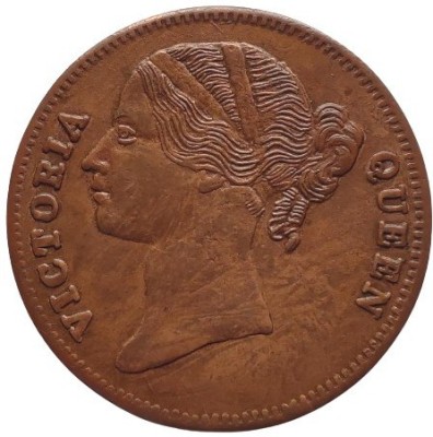 COINS WORLD QUEEN VICTORIA 1818 ONE ANNA 50 GRAMS COPPER TOKEN Modern Coin Collection(1 Coins)