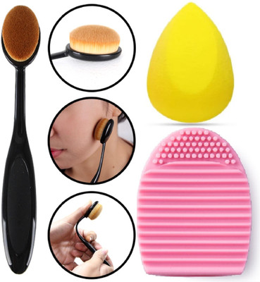 Latixmat Professional foundation brush and makeup blender with brush cleaner(3 Items in the set)