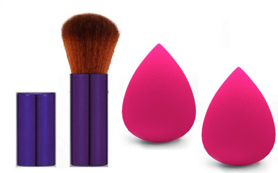 tanvi27 Brush and Powder Sponge Puff Makeup Set(3 Items in the set)
