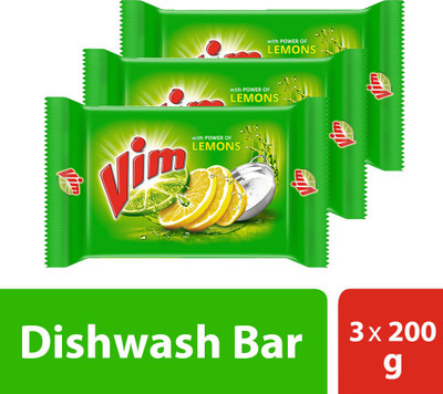 Vim Dishwash Bar(3 x 200 g)