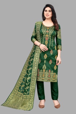 DIKONA DESIGNER Jacquard Printed Salwar Suit Material