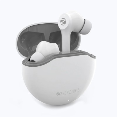 ZEBRONICS Zeb Sound Bomb 4 Bluetooth Headset(White, True Wireless)