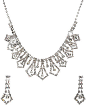 YELLOW CHIMES Brass White Jewellery Set(Pack of 1)