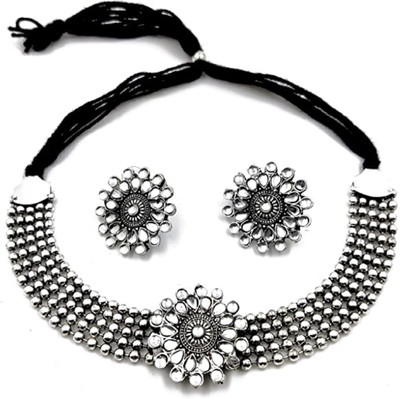 JMBW INTERNATIONAL Alloy Silver Silver Jewellery Set(Pack of 1)
