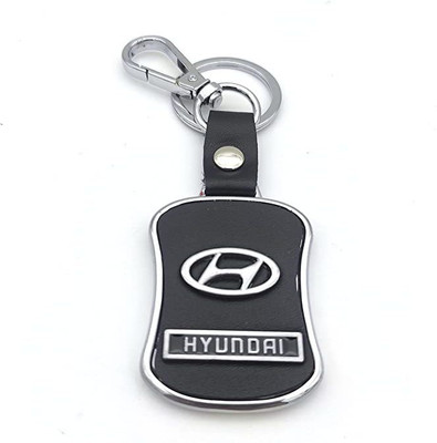 KYOP BLACK HYUNDAI LEATHER KEYCHAIN Key Chain