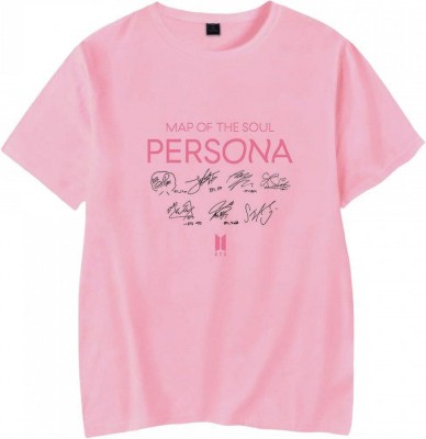 shree chitransh creation Boys & Girls Printed Pure Cotton T Shirt(Pink, Pack of 1)