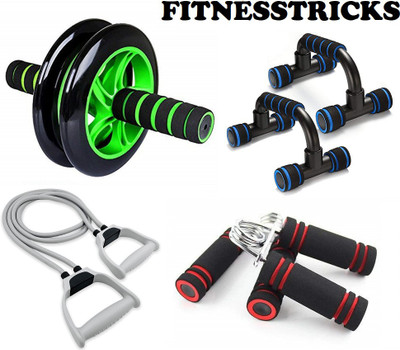 Fitnesstricks Gym Home Workout Set Fitness Accessory Kit Kit