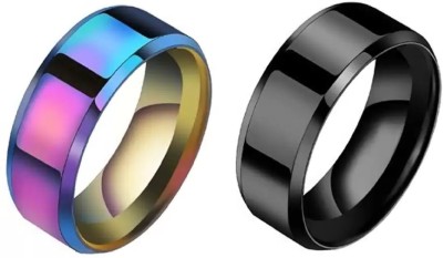 Crazy Fashion Stainless Steel Titanium Plated Ring