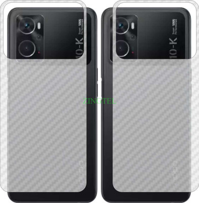 ZINGTEL Back Screen Guard for OPPO K10 CPH2373 (3D Carbon Fiber Finish)(Pack of 2)