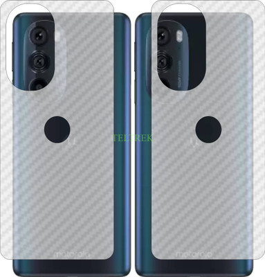 TELTREK Back Screen Guard for MOTOROLA MOTO EDGE30 PRO (3D Carbon Fiber Finish)(Pack of 2)