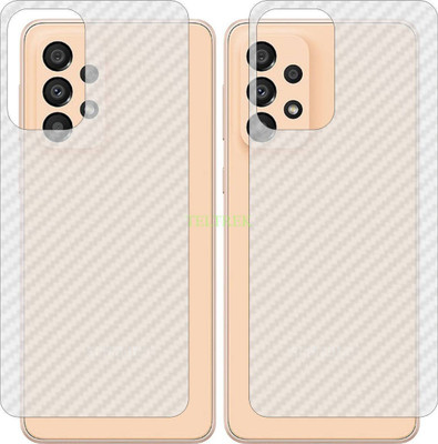 TELTREK Back Screen Guard for SAMSUNG GALAXY A33 5G (3D Carbon Fiber Finish)(Pack of 2)