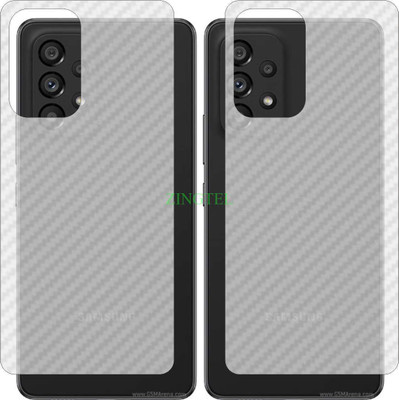 ZINGTEL Back Screen Guard for SAMSUNG GALAXY A53 5G (3D Carbon Fiber Finish)(Pack of 2)