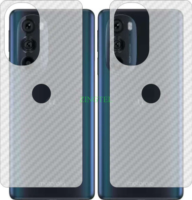 ZINGTEL Back Screen Guard for MOTOROLA MOTO EDGE PLUS 2022 (3D Carbon Fiber Finish)(Pack of 2)