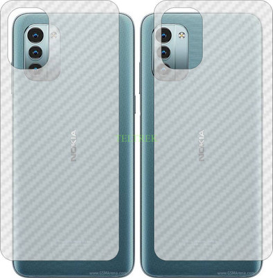 TELTREK Back Screen Guard for NOKIA G21 (3D Carbon Fiber Finish)(Pack of 2)