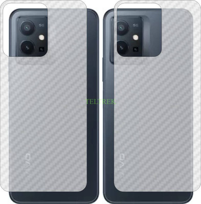 TELTREK Back Screen Guard for VIVO T1 5G V2141 (3D Carbon Fiber Finish)(Pack of 2)