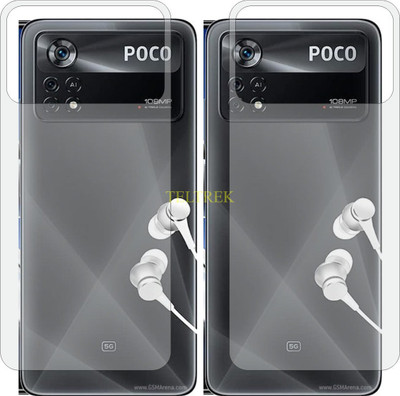 TELTREK Back Screen Guard for POCO X4 PRO 5G(Pack of 2)