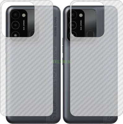 TELTREK Back Screen Guard for TECNO SPARK 8C KG5J (3D Carbon Fiber Finish)(Pack of 2)
