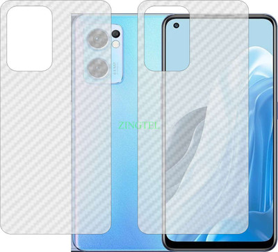 ZINGTEL Back Screen Guard for OPPO FIND X5 LITE CPH2371 (3D Carbon Fiber Finish)(Pack of 2)