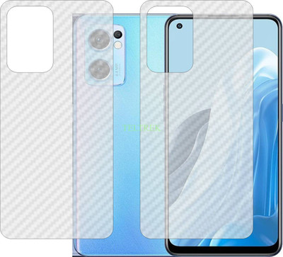 TELTREK Back Screen Guard for OPPO FIND X5 LITE CPH2371 (3D Carbon Fiber Finish)(Pack of 2)
