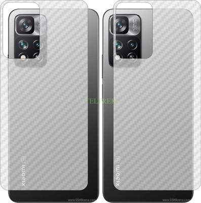 TELTREK Back Screen Guard for MI 11I HYPERCHARGE 5G 21091116UI (3D Carbon Fiber Finish)(Pack of 2)