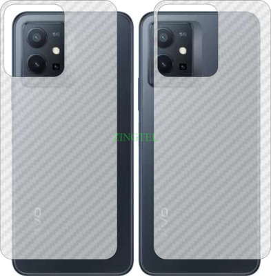 ZINGTEL Back Screen Guard for VIVO T1 5G V2141 (3D Carbon Fiber Finish)(Pack of 2)