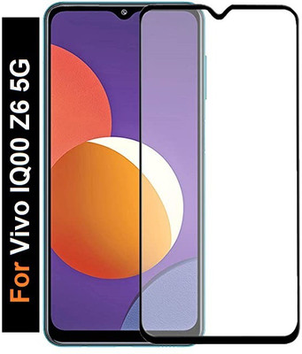 TempGlow Edge To Edge Tempered Glass for IQOO Z6 5G(Pack of 1)