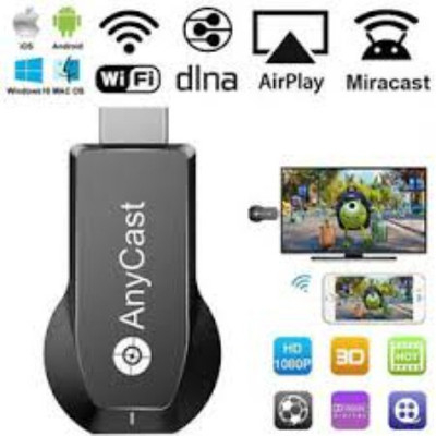 GUGGU ZQH_471K Any cast WiFi HDMI Dongle & Wireless Display for TV Media Streaming Device(Black)
