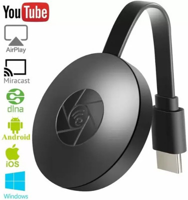 Clairbell WSZ_411P Chrome cast WiFi HDMI Dongle & Wireless Display for TV Media Streaming Device(Black)