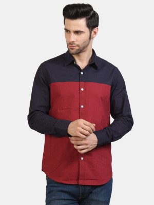 Life Roads Men Color Block Casual Multicolor Shirt