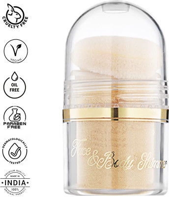 KA-KAIASHA BEST BEAUTY PRODUCT GOLDEN POWDER HIGHLIGHTER FOR FACE AND BODY PACK OF 1 Highlighter(GOLDEN)
