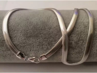 P R Production Silver Plated Stainless Steel Chain