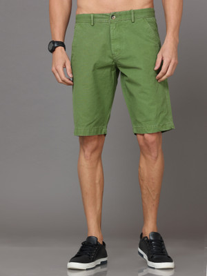 CAZZBA Solid Men Green Casual Shorts
