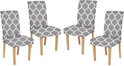 FreshFabrics Polyester 1 Seater Chair Floral Cover(Pack of 4 Multicolor)